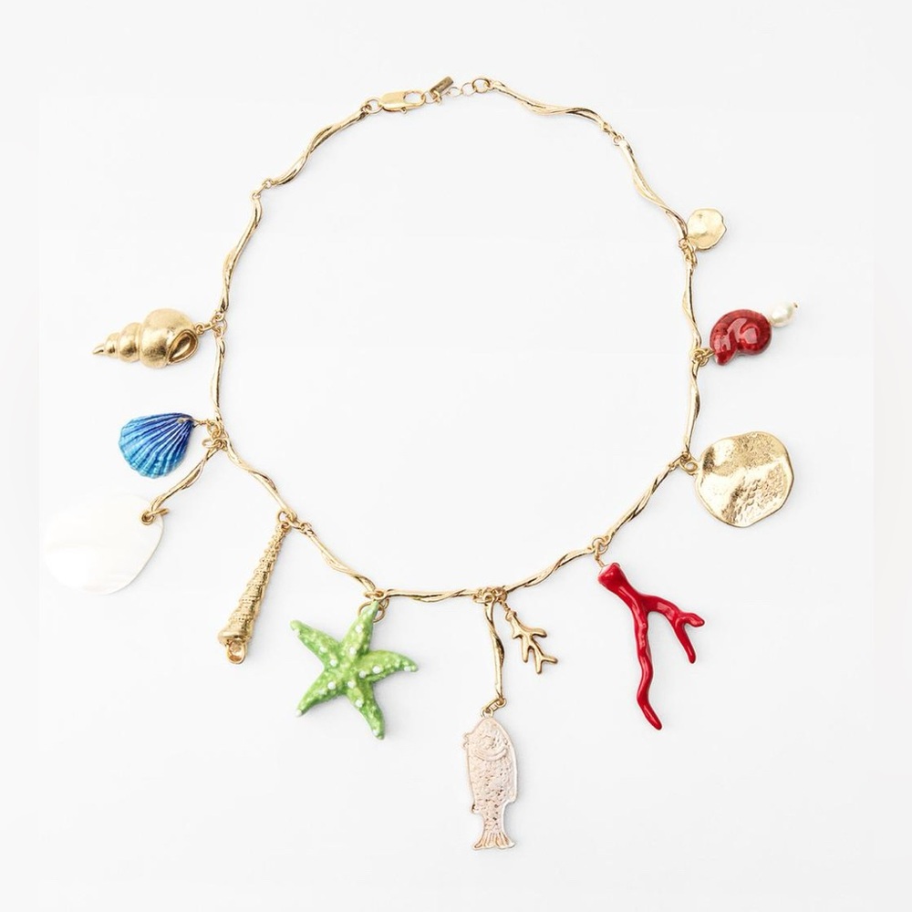 Zara multi-charm necklace.
